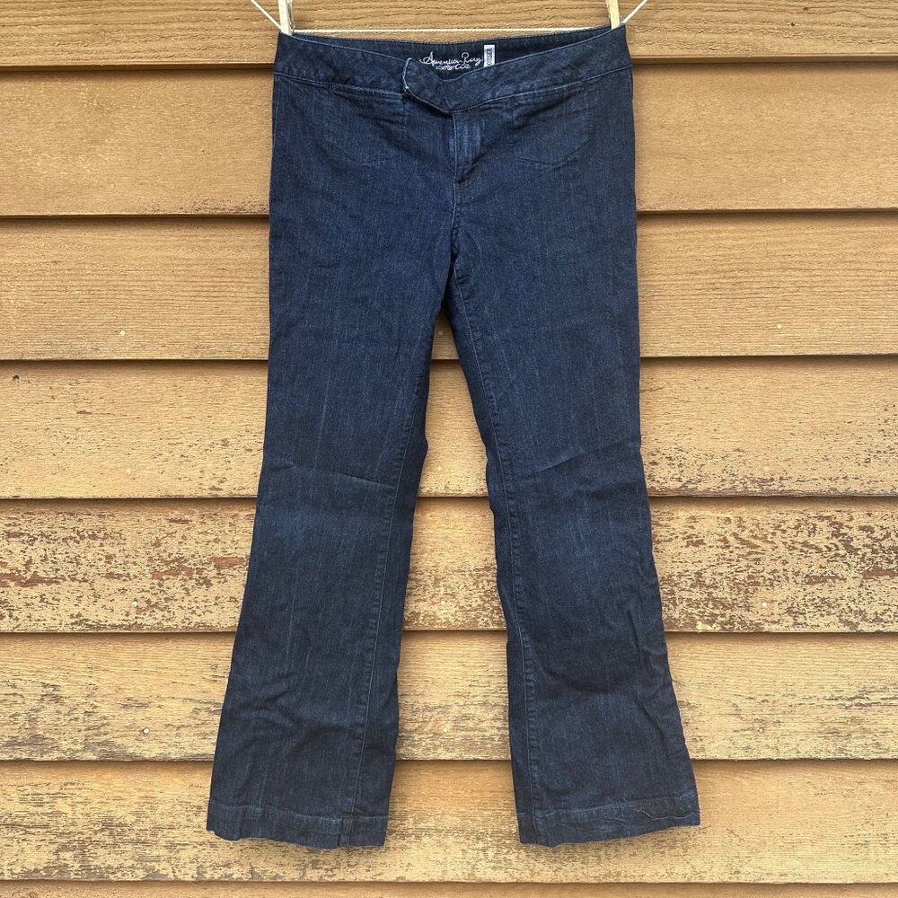 American Rag Womens Dark Denim Trouser Jeans Size 11
